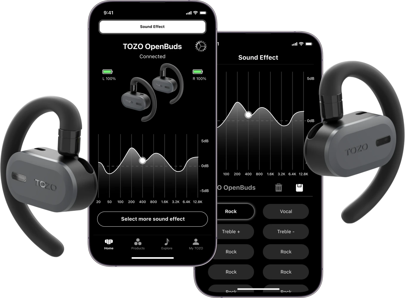 TOZO APP with 5 Preset EQs
