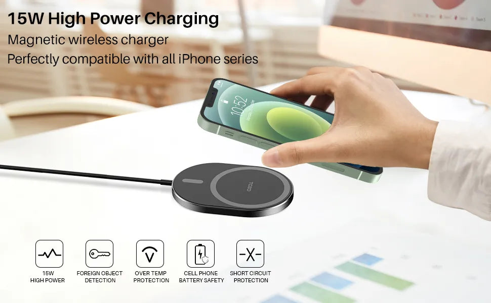 TOZO W10 Magnets Wireless Charger