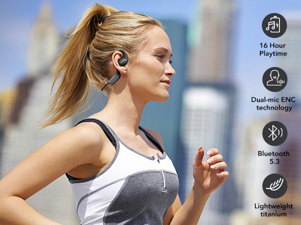 TOZO OpenReal True Wireless Earbuds Open-ear Design for Comfortable All-day Listening