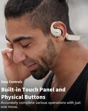 TOZO OpenReal True Wireless Earbuds Open-ear Design for Comfortable All-day Listening