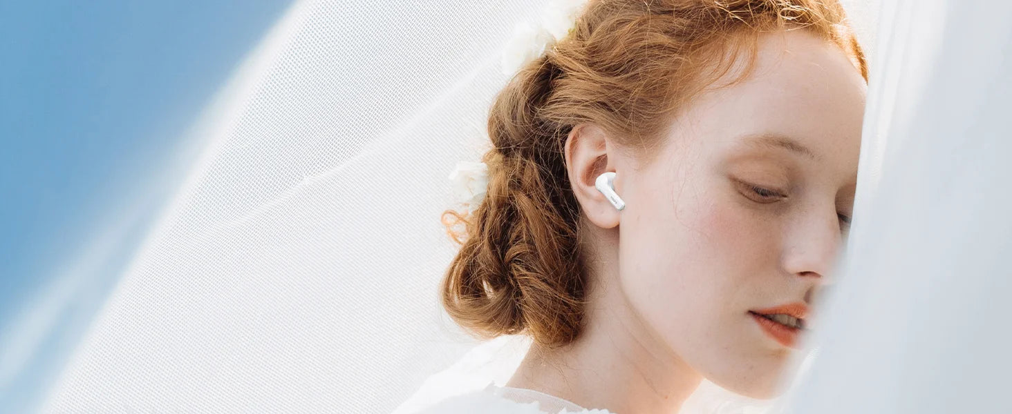 TOZO A3 Half in-Ear Lightweight Wireless Earbuds with Digital Call Noise Reduction