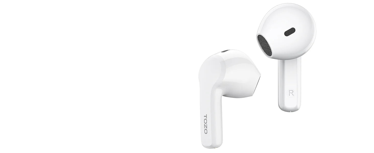 TOZO A3 Half in-Ear Lightweight Wireless Earbuds with Digital Call Noise Reduction