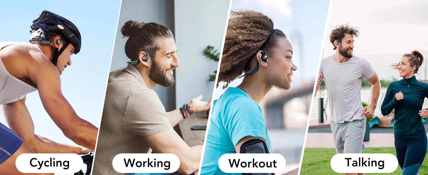 TOZO OpenReal True Wireless Earbuds Open-ear Design for Comfortable All-day Listening